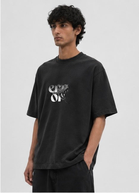 ERROR 30 — Black Graphic Tee | Alphabetic Error