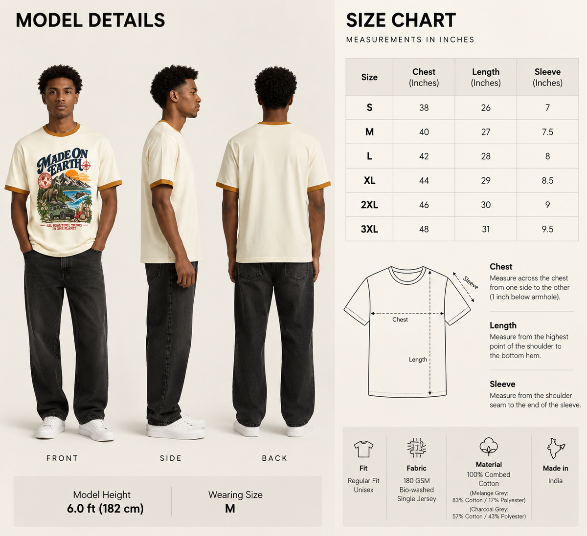 Made on Earth — Vintage Ringer T-Shirt