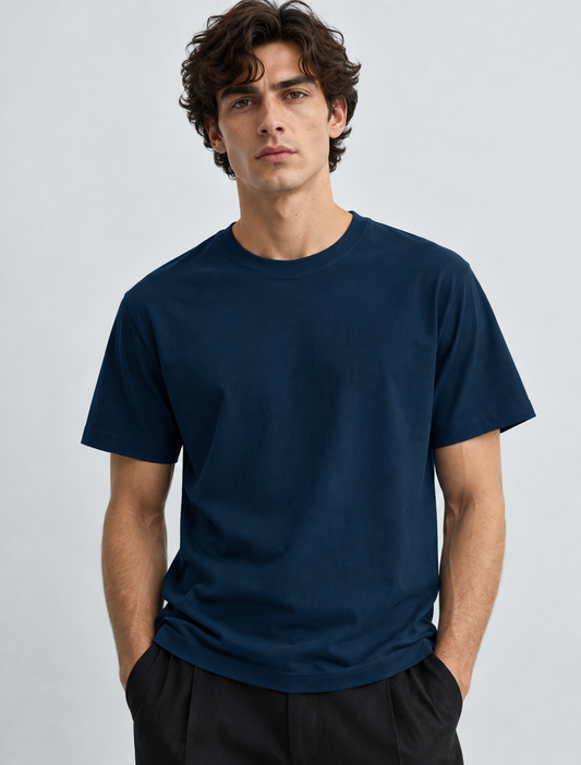 The Essential Tee — Navy Blue