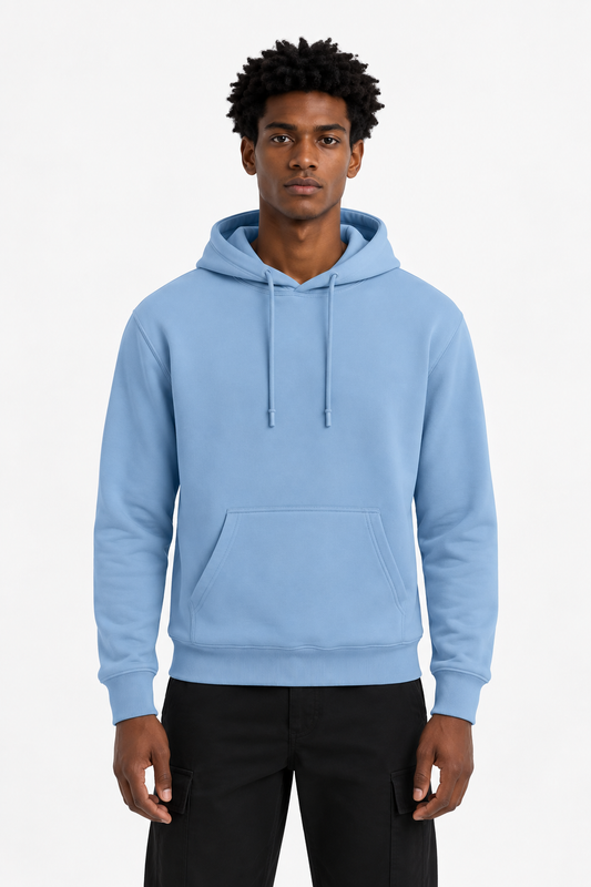 The Essential Hoodie — Baby Blue